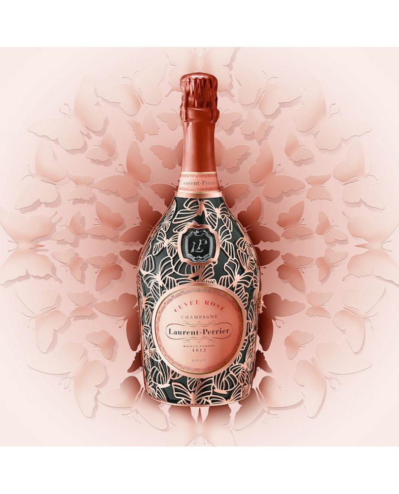 Champagne Cuvèe Rosé Brut Butterfly Limited Edition LaurentPerrier